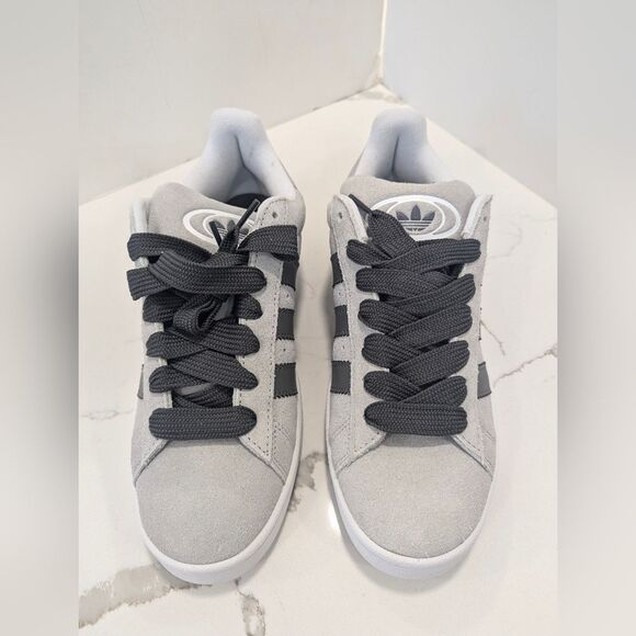 New Adidas Campus 00s Shoes sneakers suede leather Grey Two/Charcoal/Cloud 10.5 - Picture 4 of 12